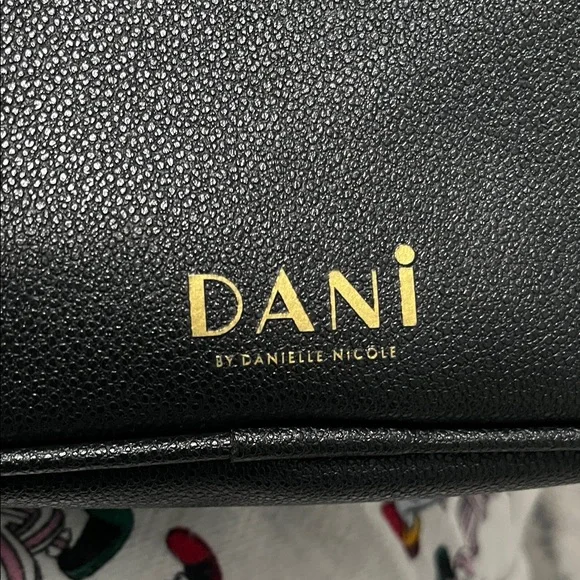 Danielle Nicole Black Crossbody Bag with Gold Accents - Picture 2 of 6